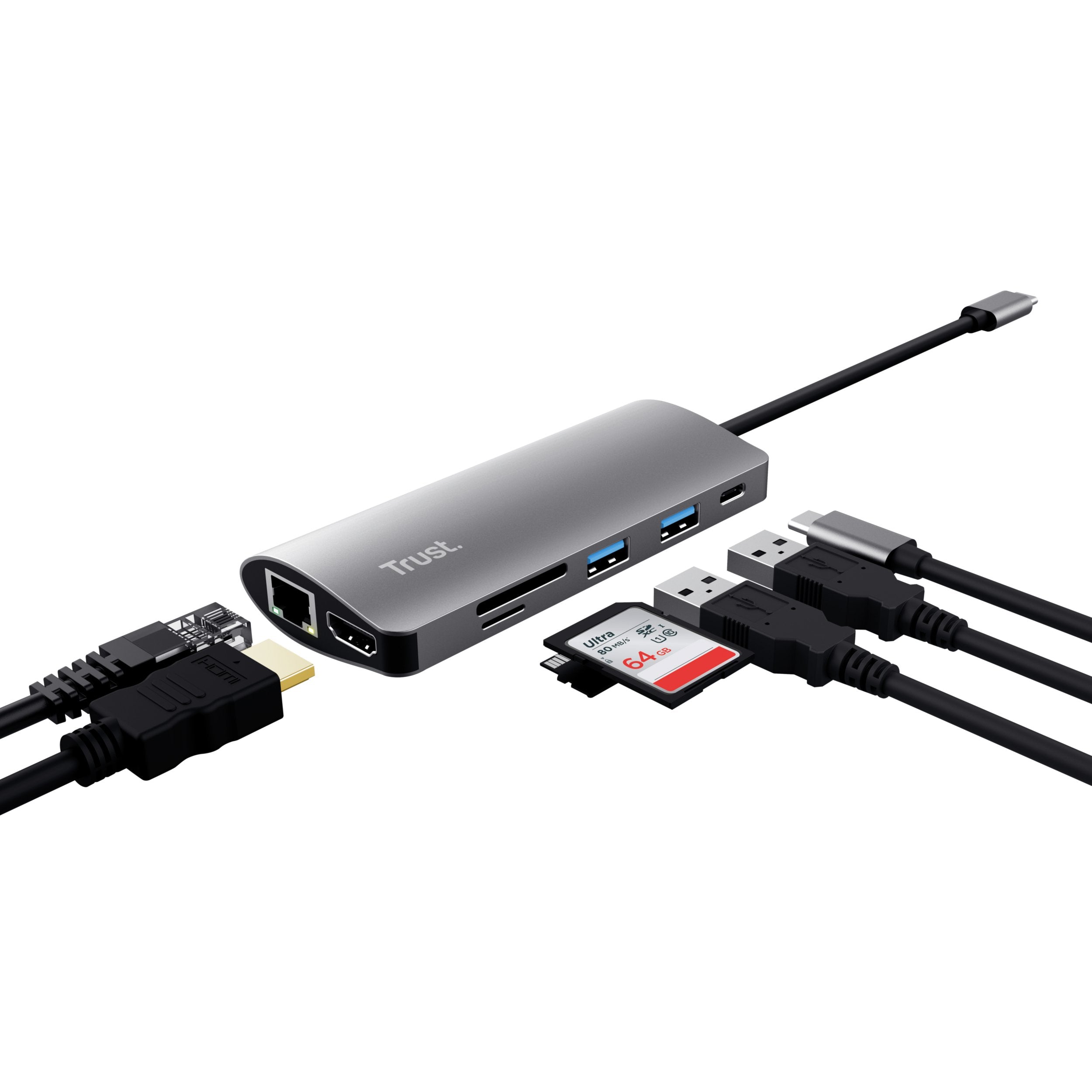 EAN 8713439237757 - Trust Dalyx tarjeta y adaptador de interfaz Interno HDMI, RJ-45, USB 3.2 Gen 1 (3.1 Gen 1) imagen 2