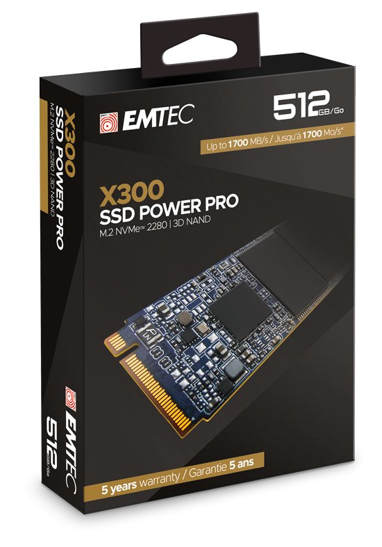 EAN 3126170170750 - Emtec X300 512 GB M.2 PCI Express 3.0 NVMe 3D NAND imagen 2