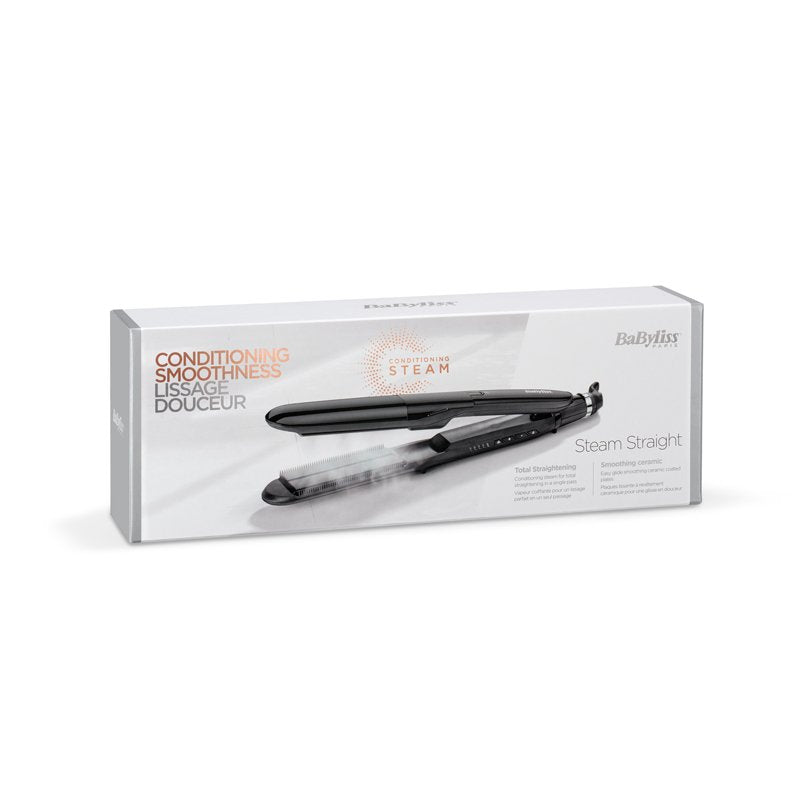 Babyliss St492e Utensilio De Peinado Plancha De Pelo Vapor Negro 2,5 M