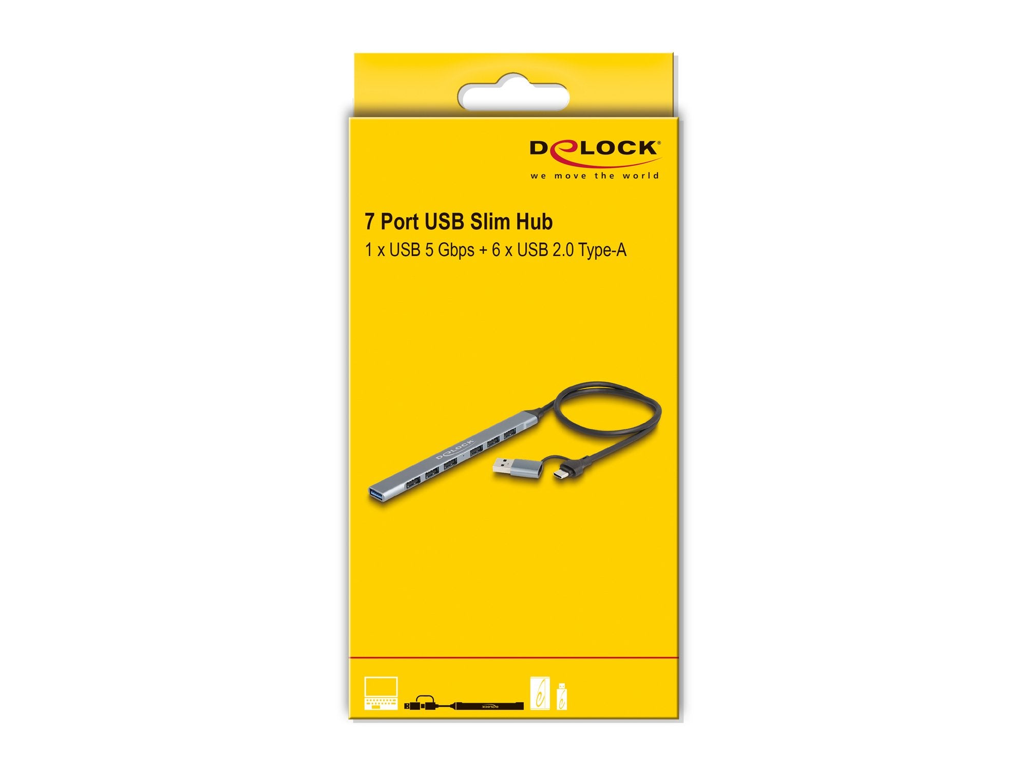 EAN 4043619642731 - DeLOCK 64273 hub de interfaz USB 3.2 Gen 1 (3.1 Gen 1) Type-C 5000 Mbit/s Gris imagen 4