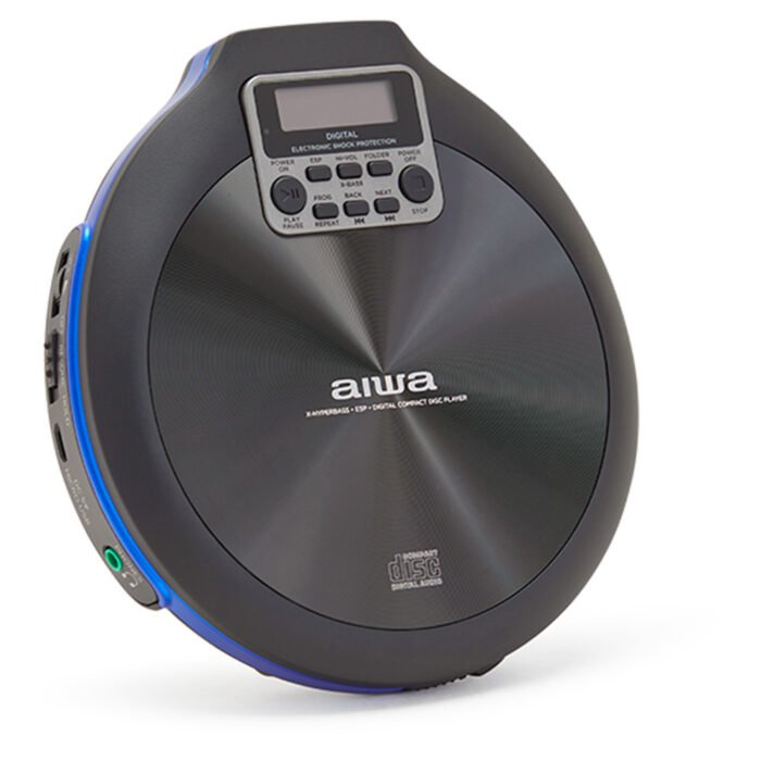 EAN 8435256898095 - Aiwa PCD-810BL reproductor de CD Negro, Azul Reproductor de CD portátil imagen 2