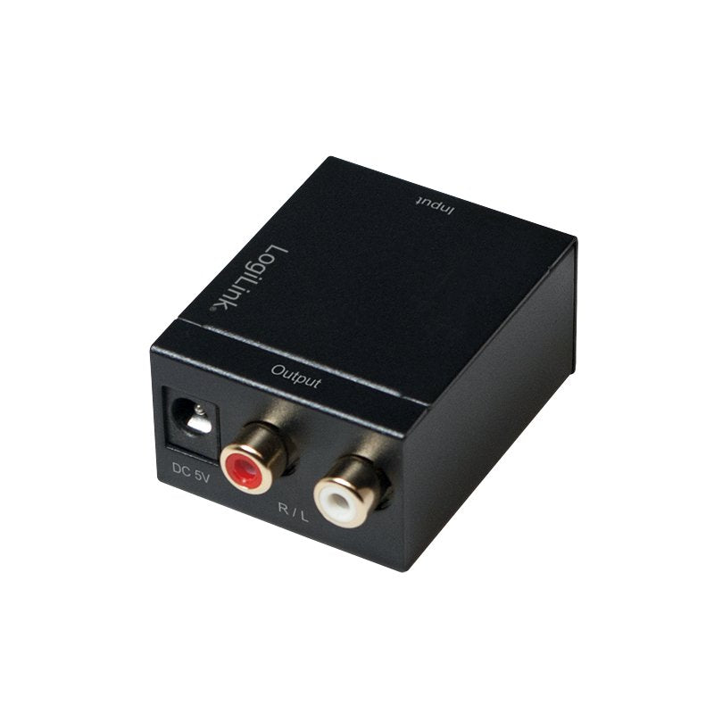 Convertidor De Audio Logilink Coaxial Y Toslink A Analógico L R