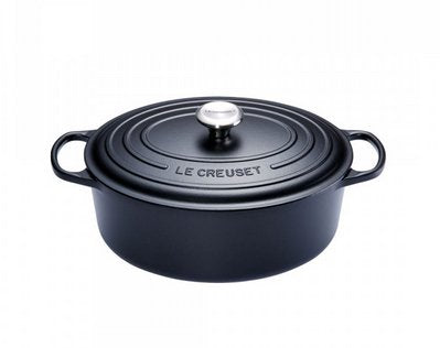 Le Creuset Bräter Signature Oval 27cm Negro