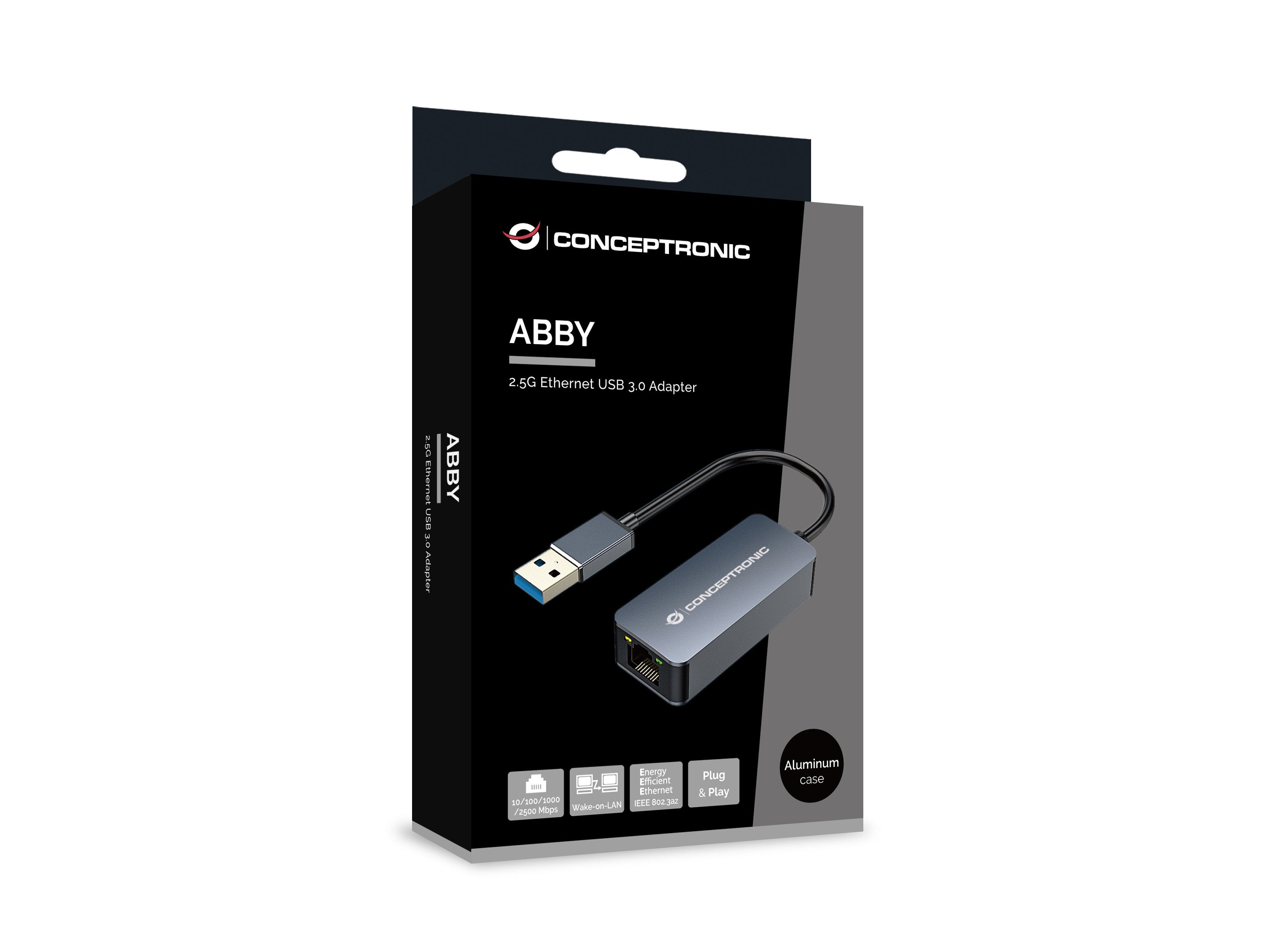 Conceptronic Adaptador Usb3.0-> Rj45 10 100 1000 2500 0.15m