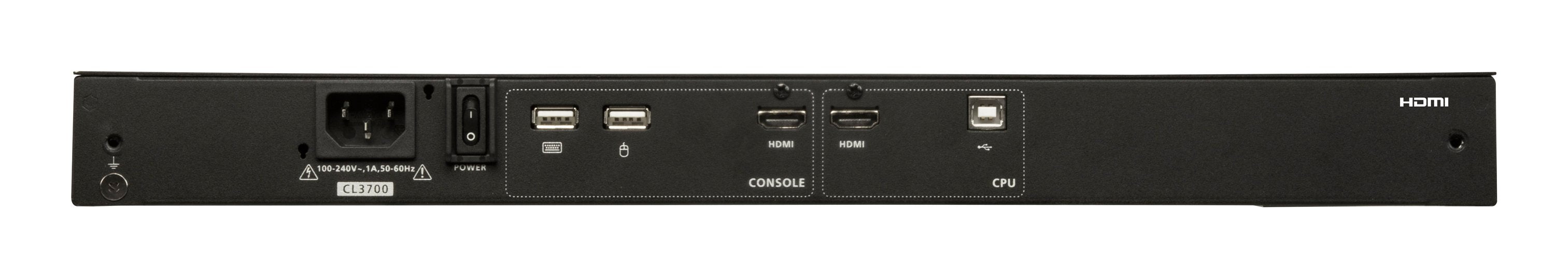 EAN 5704174605492 - ATEN CL3700NW consola de rack 47 cm (18.5") Negro 1U imagen 2