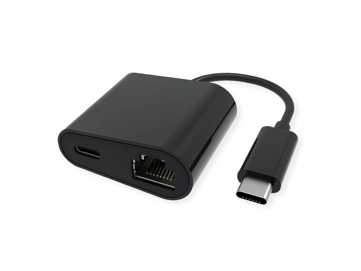 Value Usb 3.2 Gen 2 Typ C Zu Gigabit Ethernet Konverter + 1x Pd Port, 100w