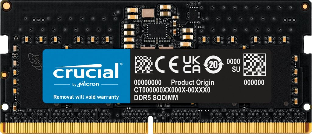Memoria Crucial - 8 Gb - Ddr5 4800 So-Dimm Cl40