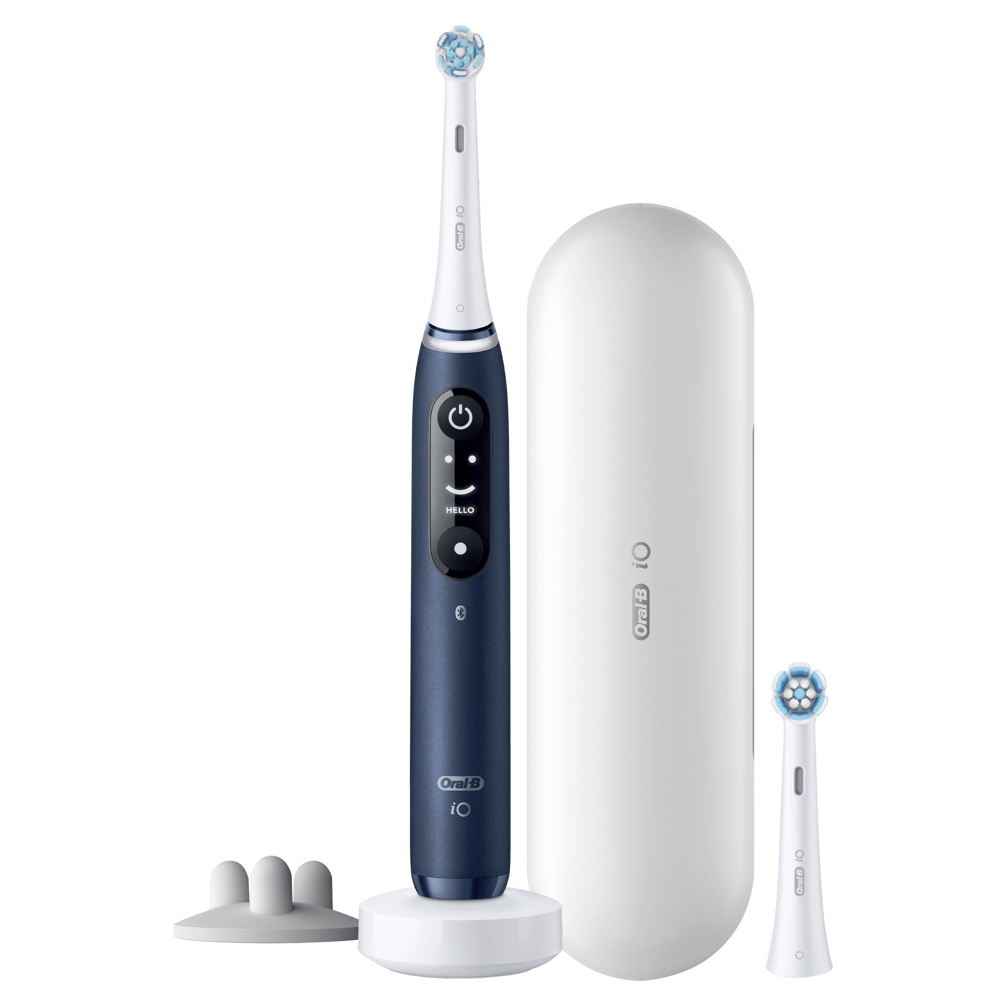 EAN 4210201409298 - Oral-B iO 7S Adulto Cepillo de dientes oscilante Azul, Blanco imagen 2