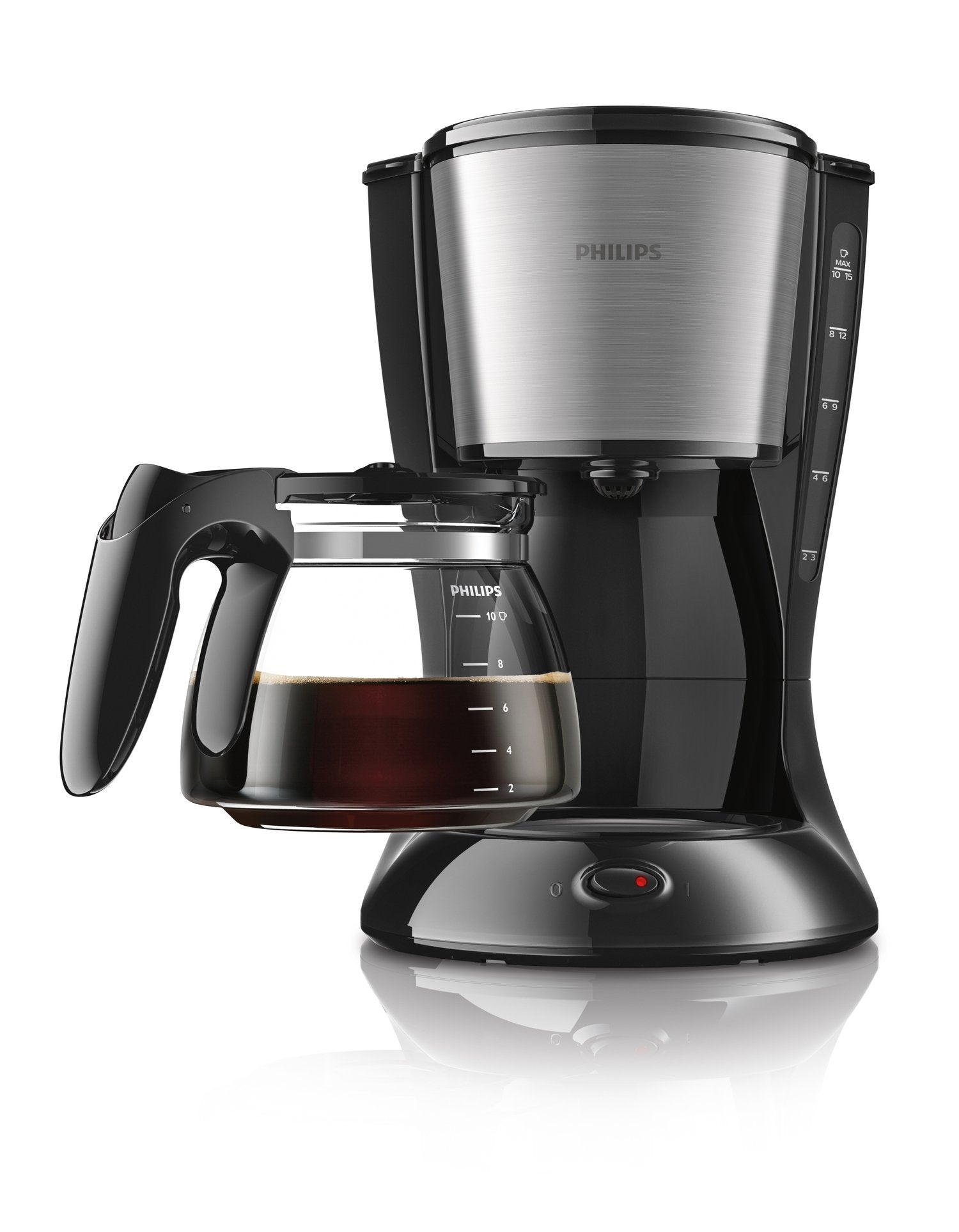 Cafetera De Goteo Philips Daily Collection Hd7462 Acero Inoxidable Negro