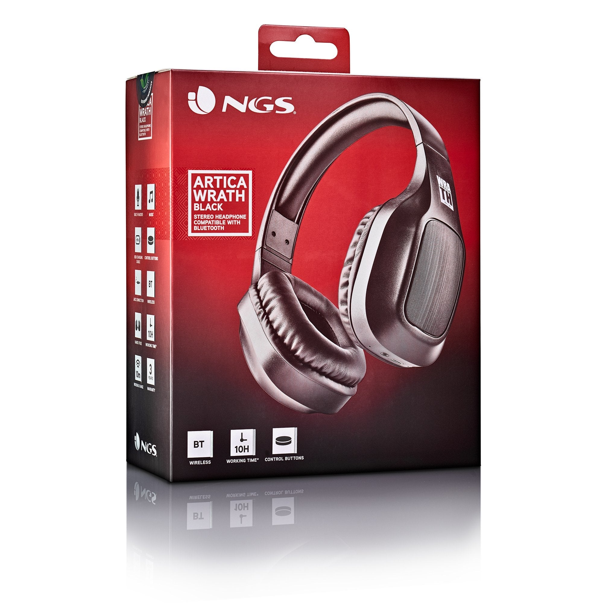 EAN 8435430621532 - NGS ARTICA WRATH Auriculares Inalámbrico y alámbrico Diadema Llamadas/Música USB Tipo C Bluetooth Negro imagen 9