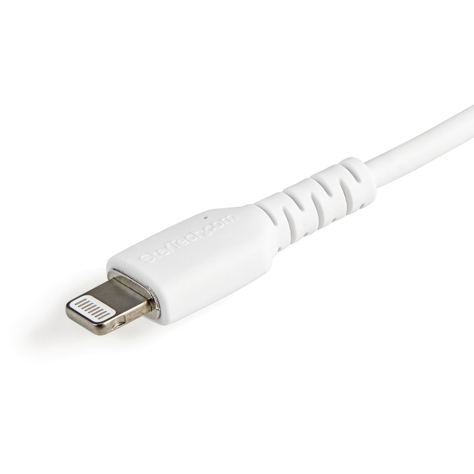 Startech.Com Cable Resistente Usb-A A Lightning De 15 Cm Blanco - Cable De Sincronización Y Carga Usb Tipo A A Lightning Con Fibra De Aramida Resistente - Certificado Mfi De Apple - Para Ipad/Iphone 12
