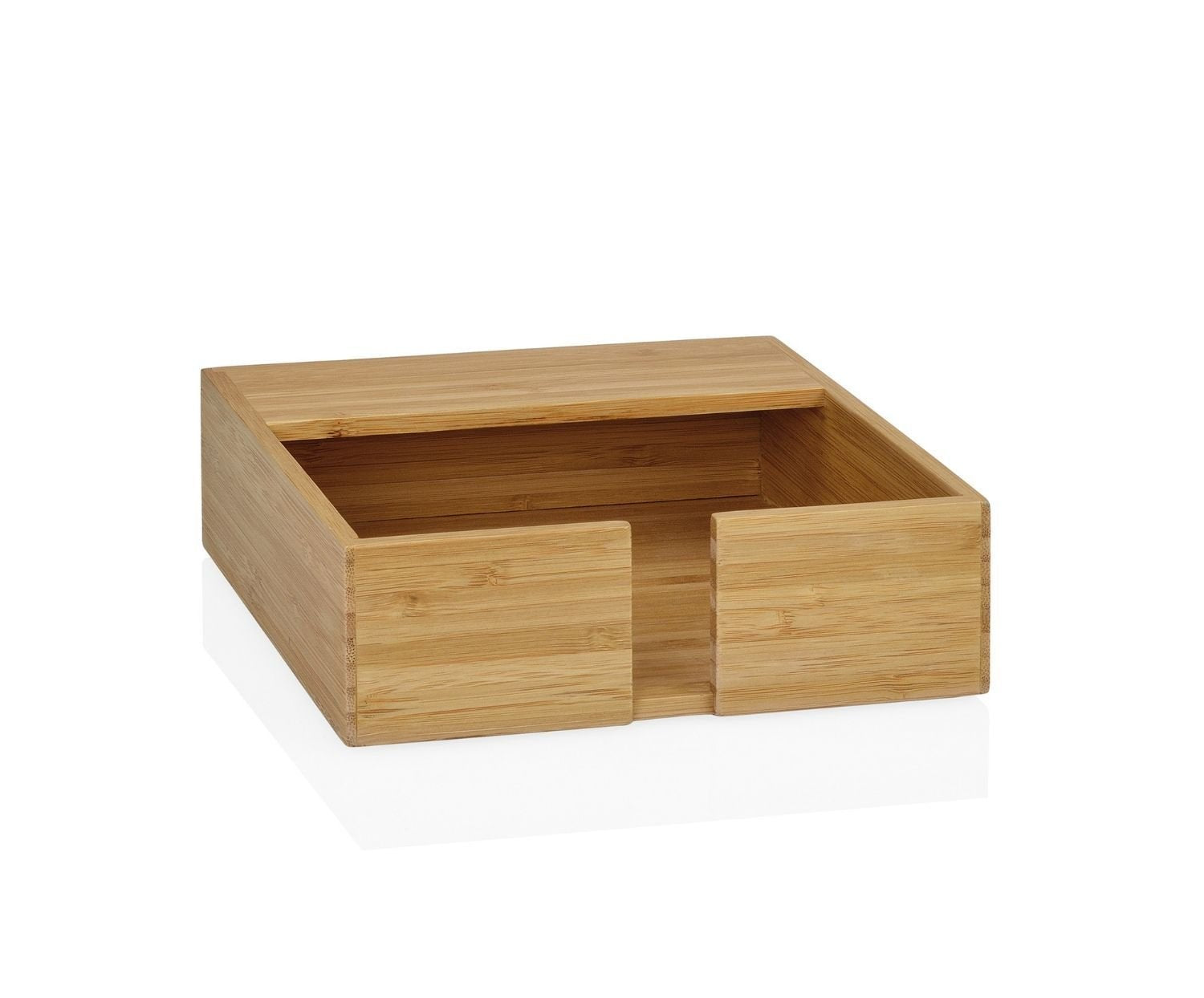 Servilletero De Bambu 17,5x17,5x5,5cm Ms69235 Andrea House