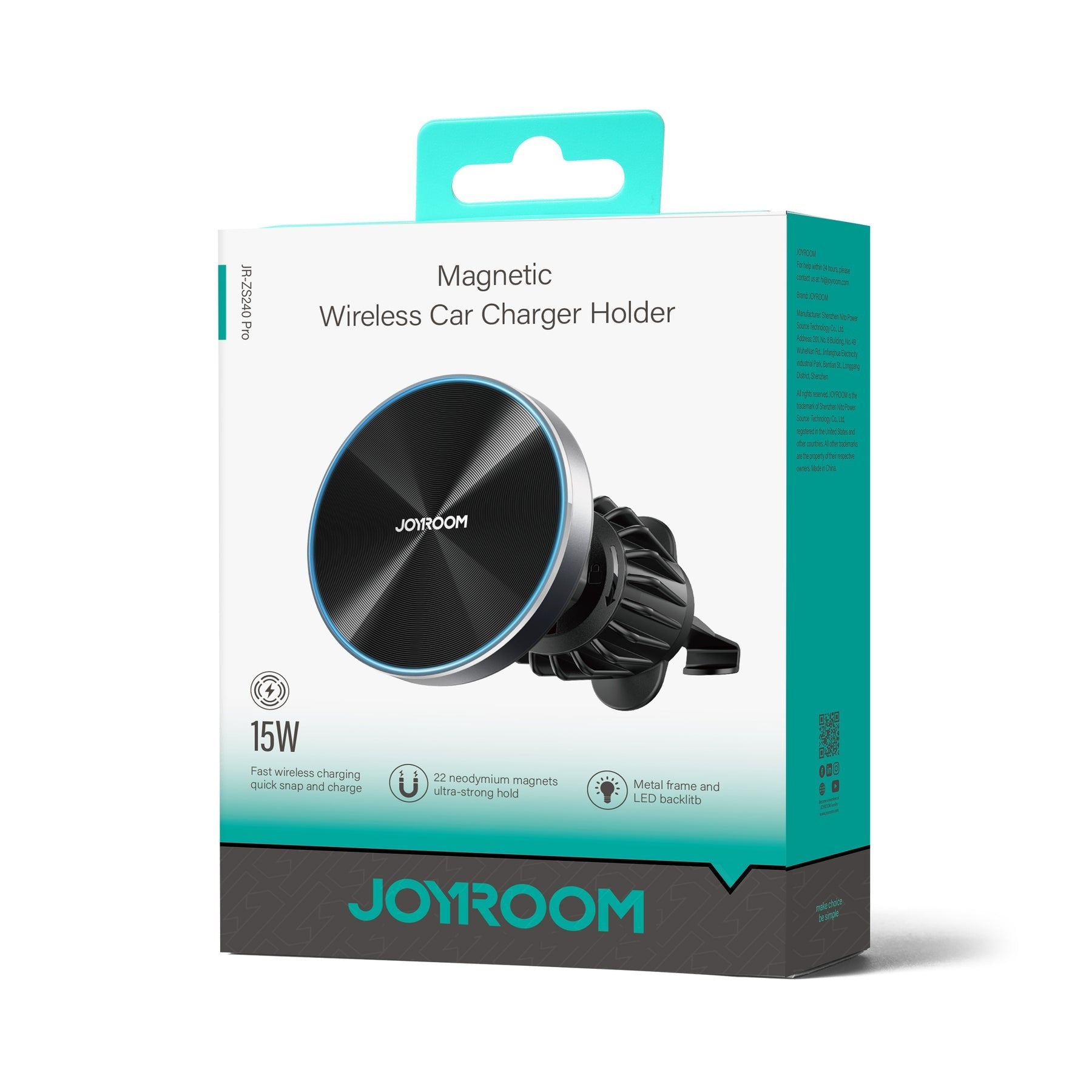 EAN 6941237133236 - JOYROOM JR-ZS240 Smartphone Negro USB Cargador inalámbrico Carga rápida Auto imagen 2