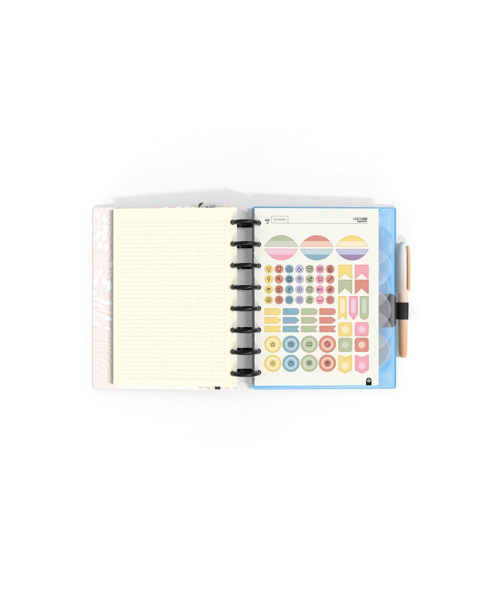 Carchivo Agenda My Planner Ingeniox Espiral A5 240h C/Separadores Extraíbles 100gr Tapas Pp Cierre C/Goma Coral