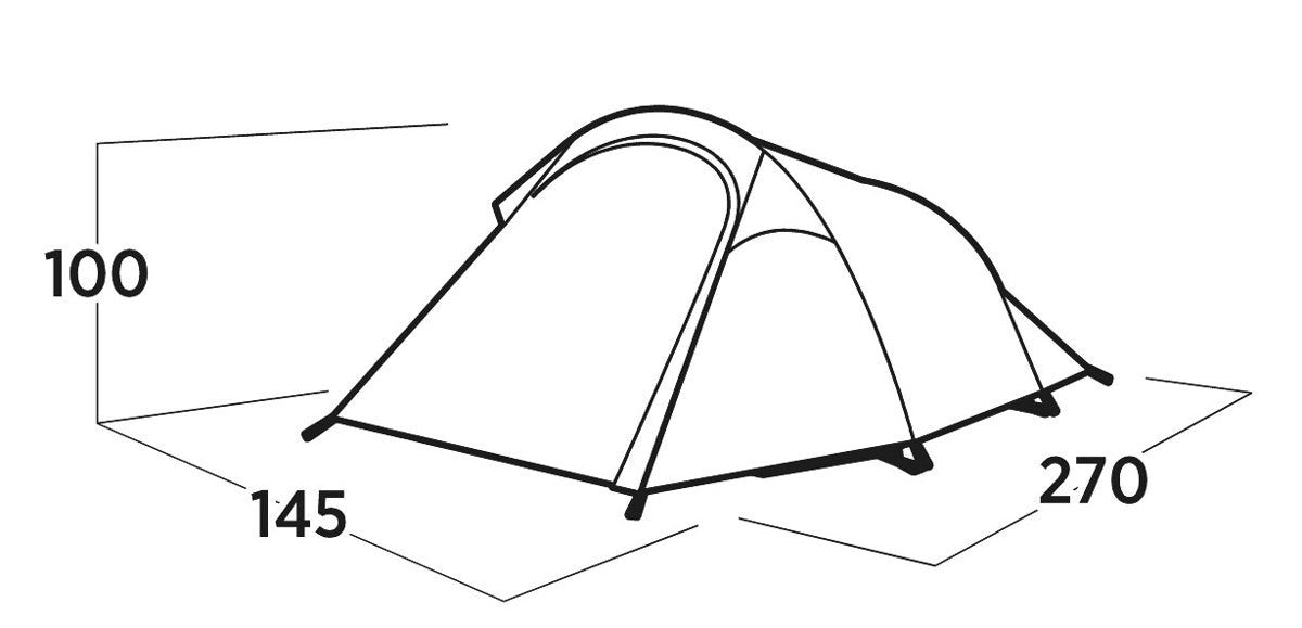 Tienda Túnel Easy Camp Reindal 2 Verde Oliva, Modelo 2025 120471