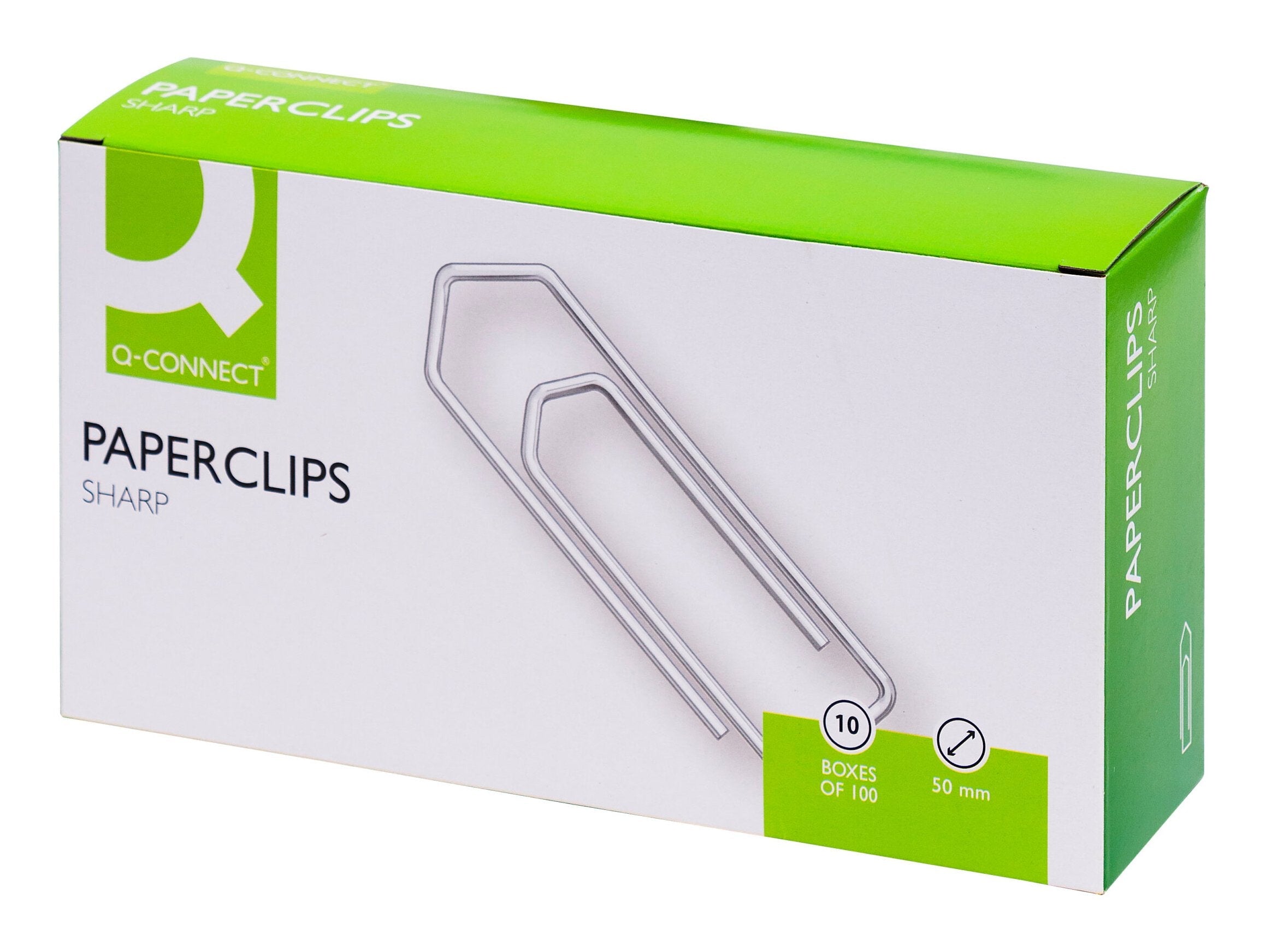 Clips Niquelados Q-Connect N 4 50 Mm Caja De 100 Unidades