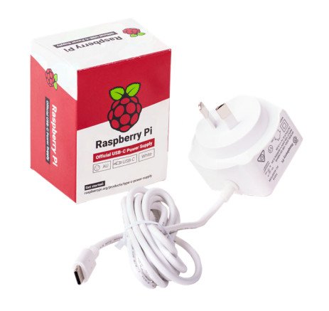 Fuente De Alimentacion Usb-C 5.1v 3a - Blanco Raspberry Raspberry Fuente De Alimentacion Usb-C 5.1v 3a - Blanco - Para Raspberry Pi 4 (1873421)