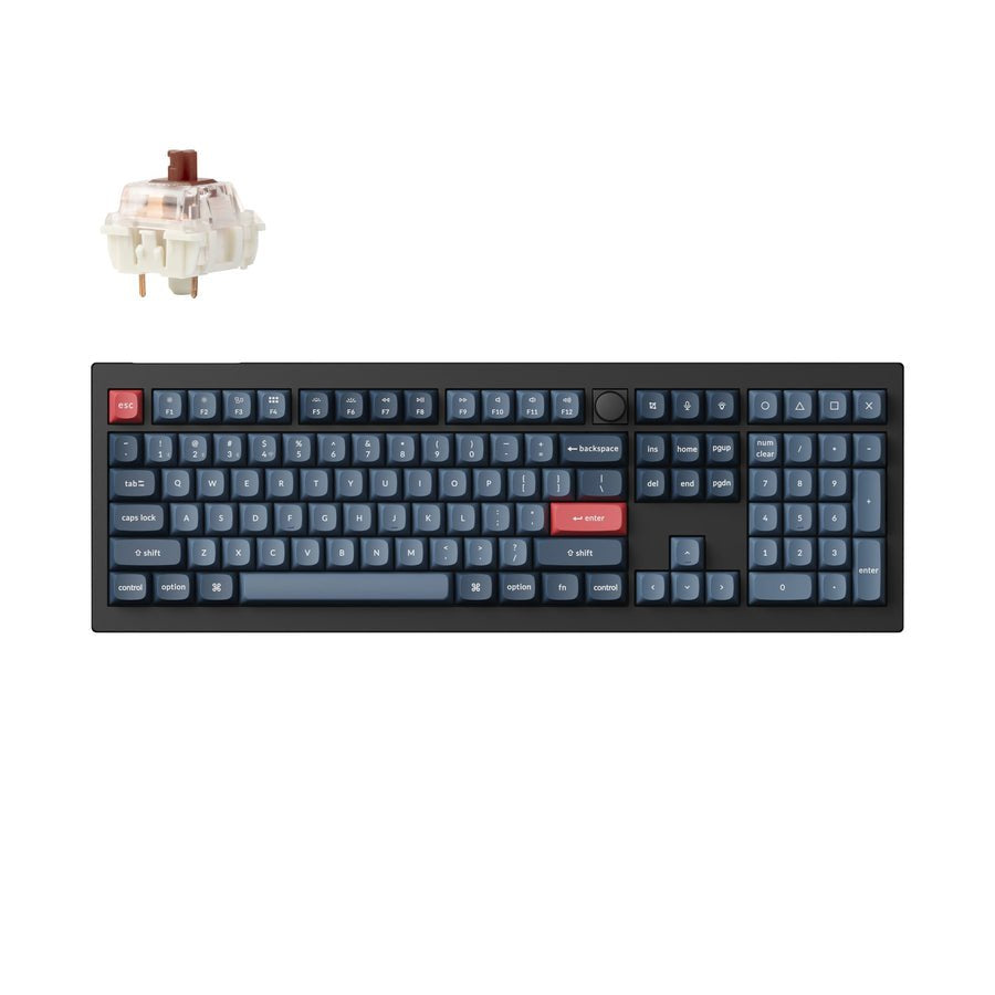 Keychron V6 Max Full Size Brown Switchblack