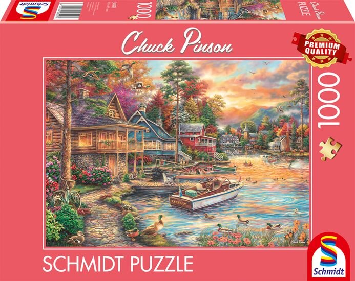 Juegos De Schmidt Chuck Pinson: Banco En La Noche Oro, Rompecabezas 1000 Partes 58553