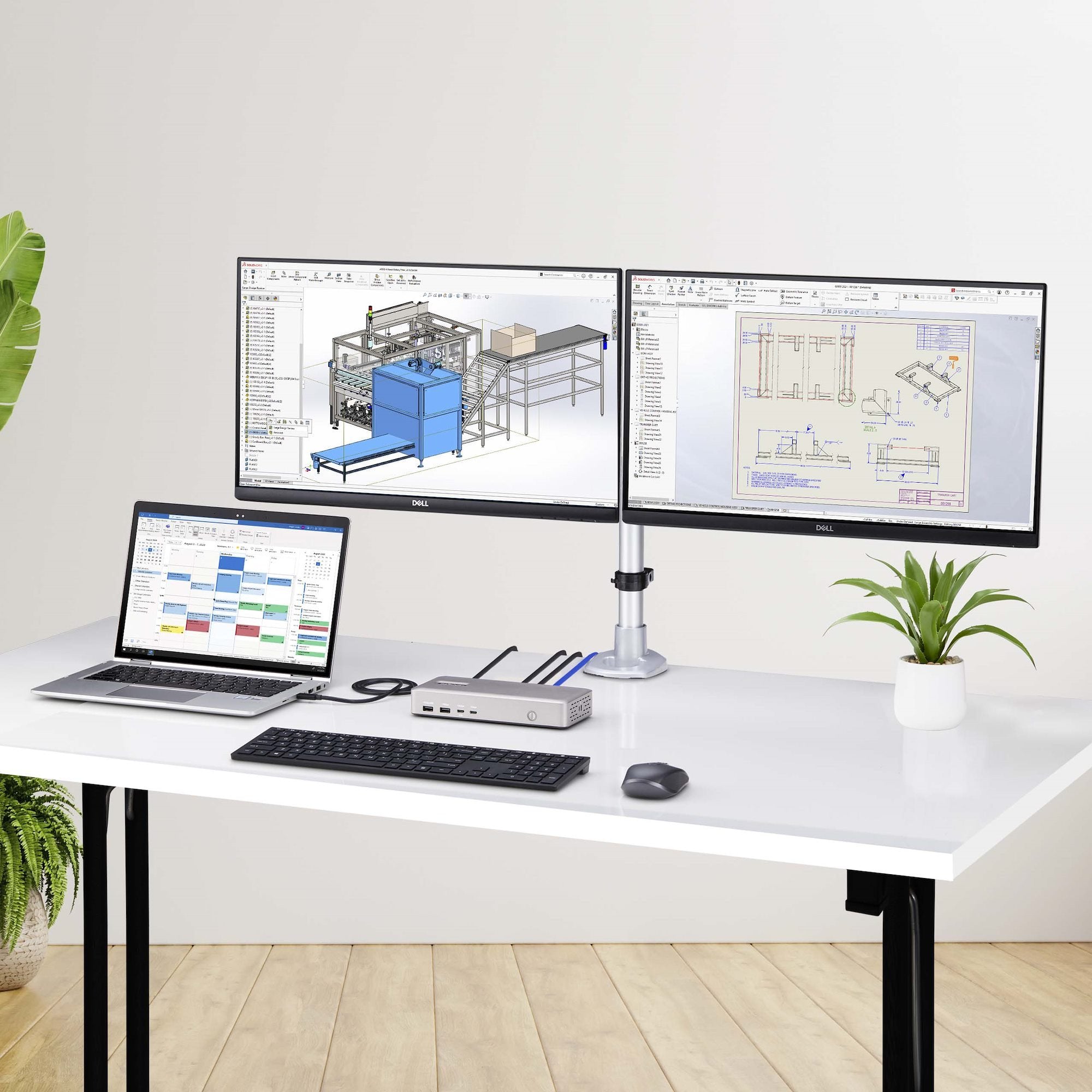 Startech.Com Usb4 Docking Station, Usb-C 40gbps, Dual Video Hdmi, Up To 2x 4k 60hz 4:4:4 (Rgb) Or 2x 4k 120hz 4:2:2, Mul