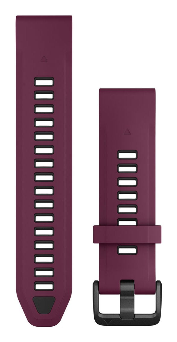 Garmin Ersatzarmband Quickfit 20mm Silikon Merlot Graphit