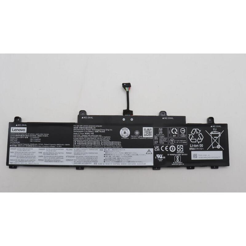 57wh Lithium-Ion Internal Battery For Lenovo Thinkpad