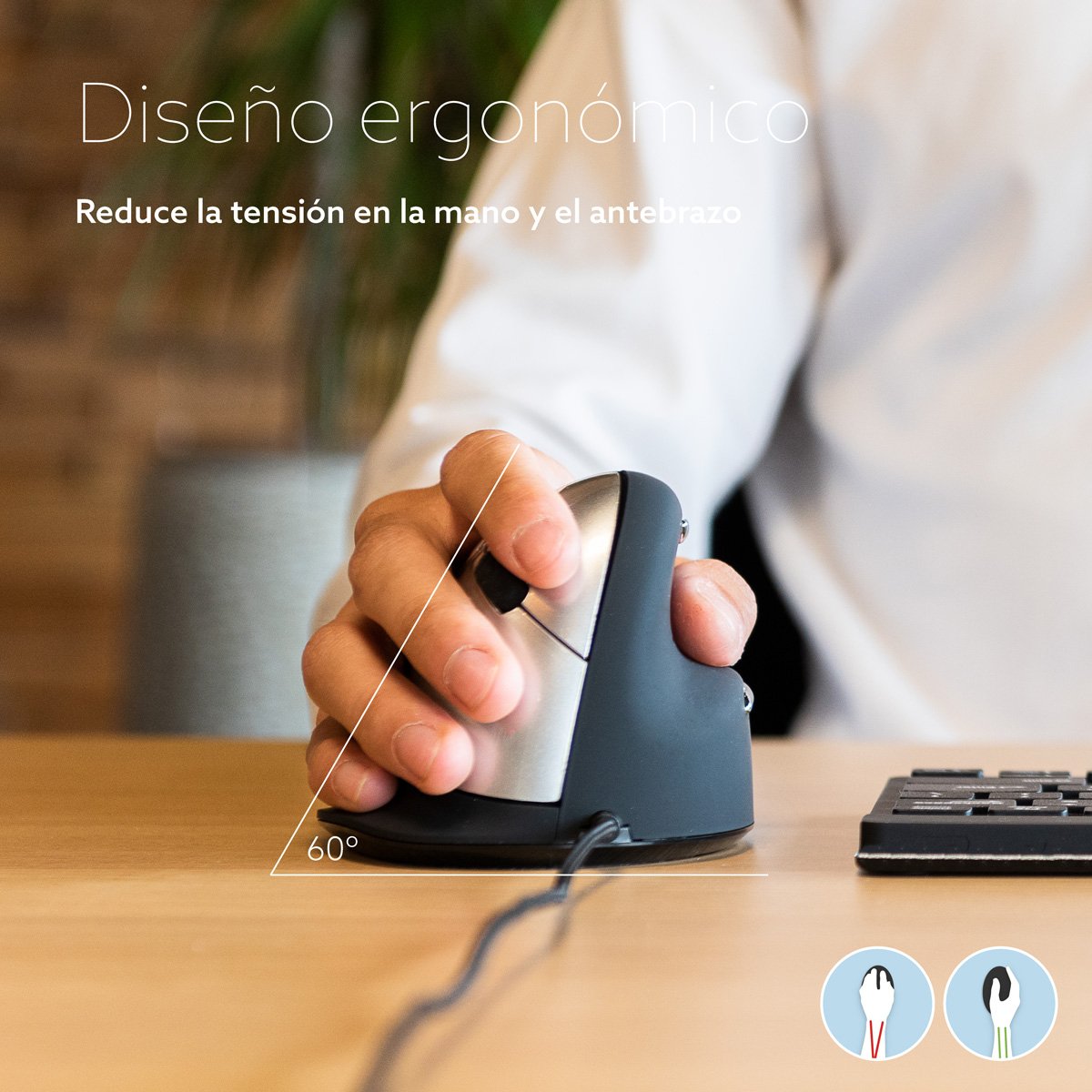 EAN 8719274490463 - R-Go Tools RGOHELA ratón mano derecha USB tipo A Óptico 2400 DPI imagen 12