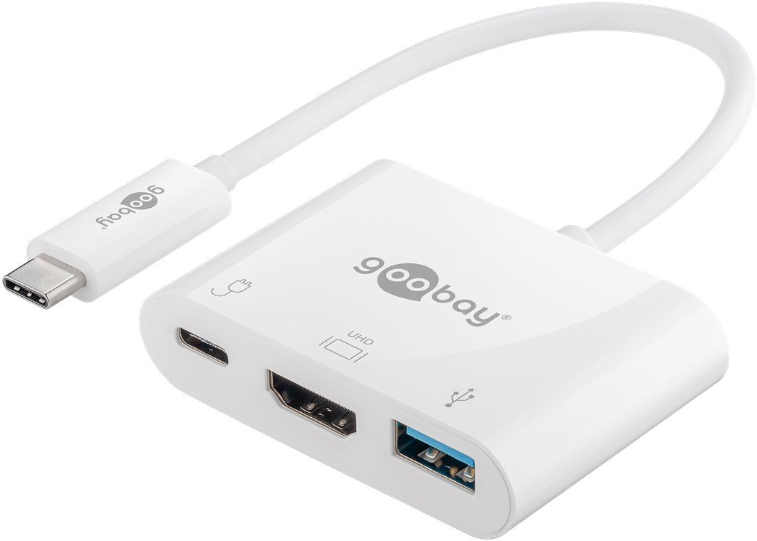 EAN 4040849621048 - Goobay 62104 base para portátil y replicador de puertos USB Tipo C Multicolor imagen 2