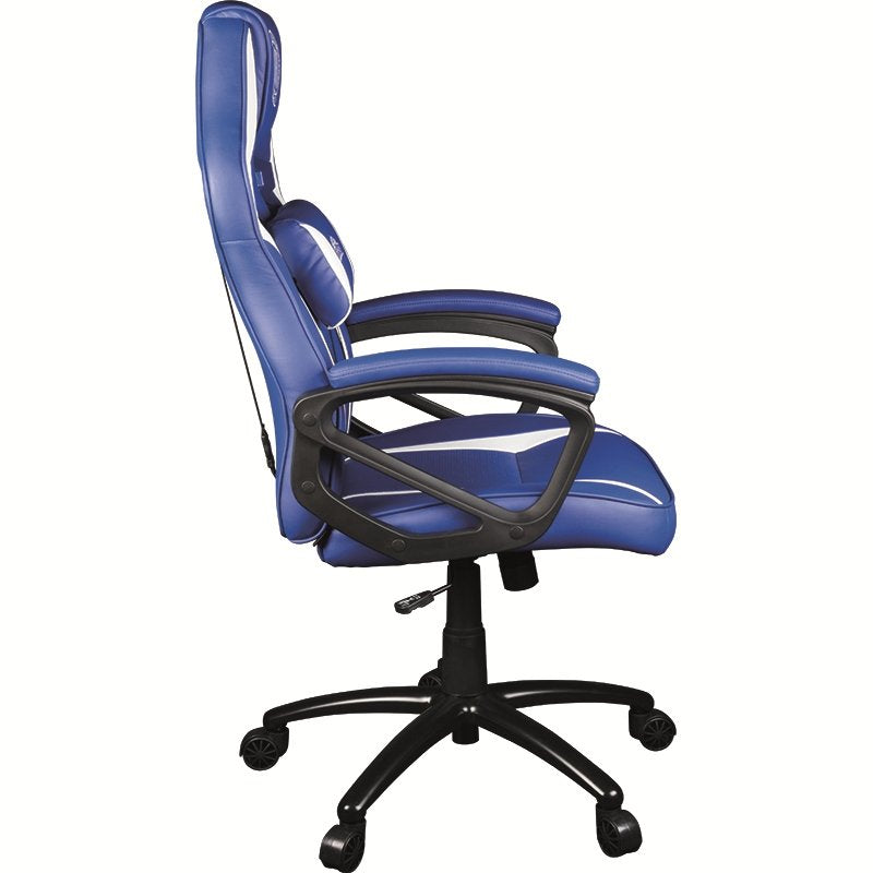 Silla Gamer Konix Mha Gran Comodidad Y Ergonomia Inclinacion Hasta 15º Color Azul Y Blanco Kon Chair Mha