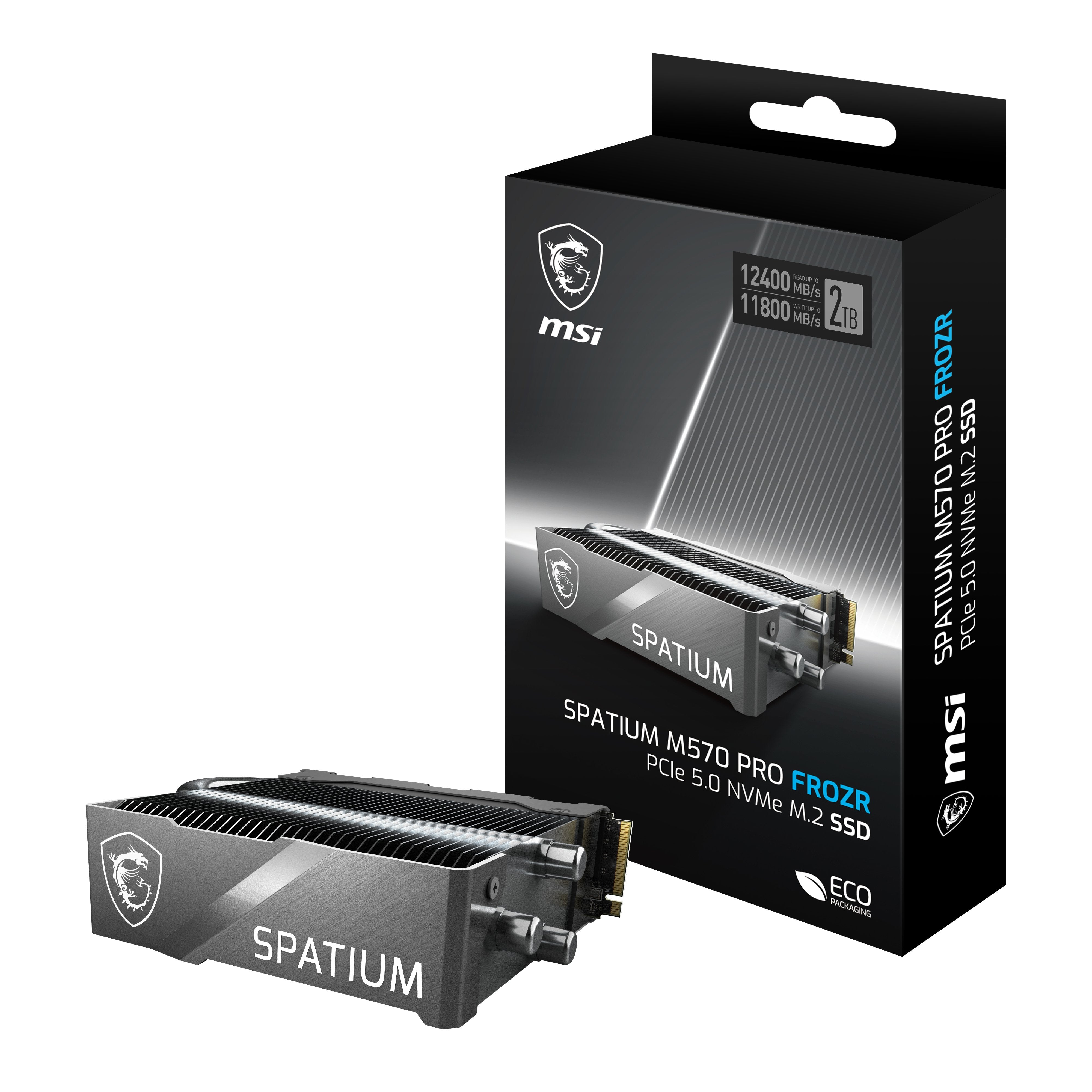 EAN 4711377141352 - MSI SPATIUM M570 PRO PCIE 5.0 NVME M.2 2TB FROZR unidad de estado sólido PCI Express 5.0 3D NAND imagen 1