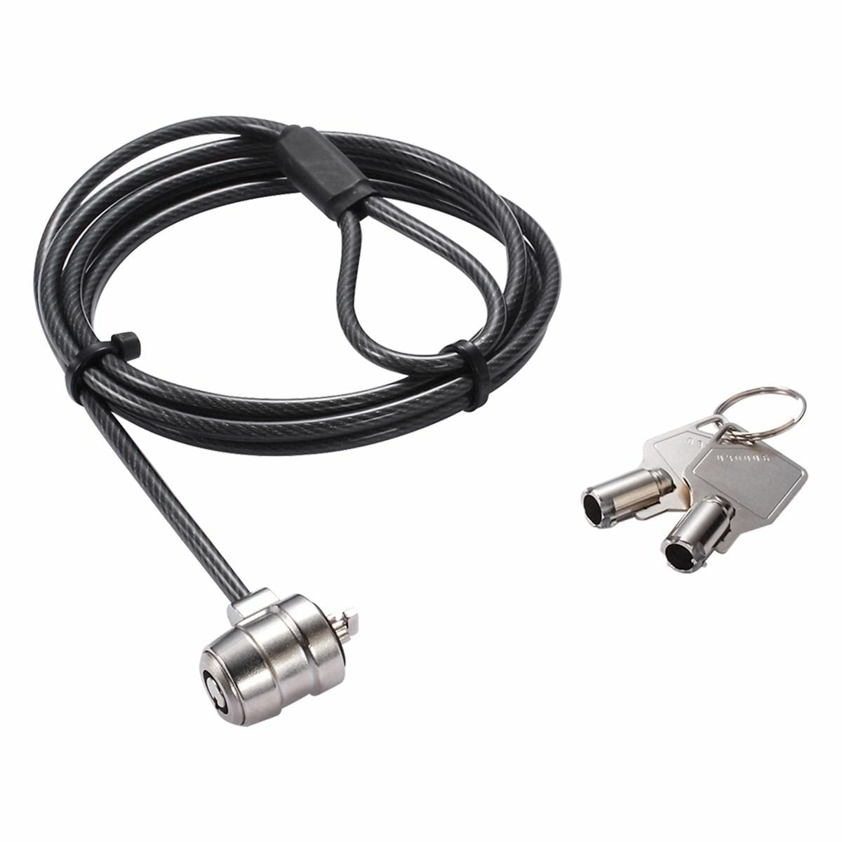 Dicota D30971 Cable Antirrobo Negro, Plata 2 M