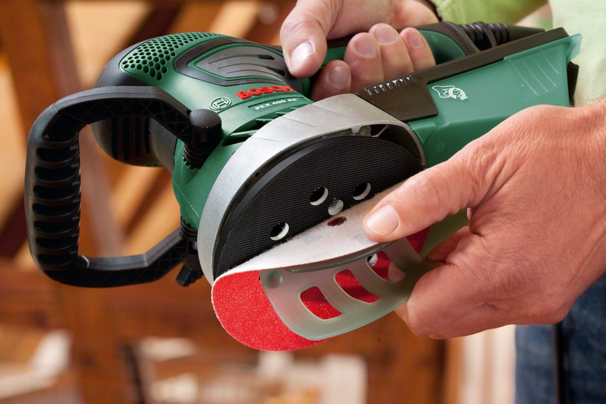 EAN 3165140594431 - Bosch PEX 400 AE Lijadora rotorbital 26000 OPM Verde 370 W imagen 4