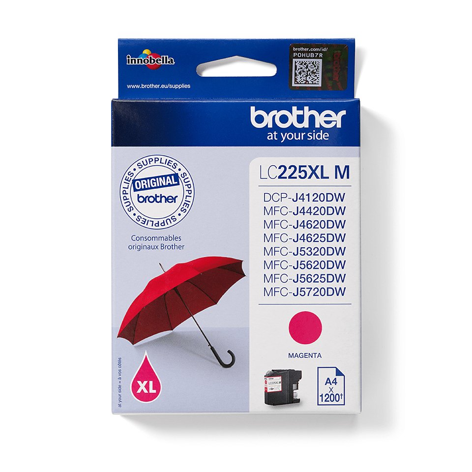 EAN 1102014043611 - Brother LC225XLM cartucho de tinta 1 pieza(s) Original Magenta imagen 1
