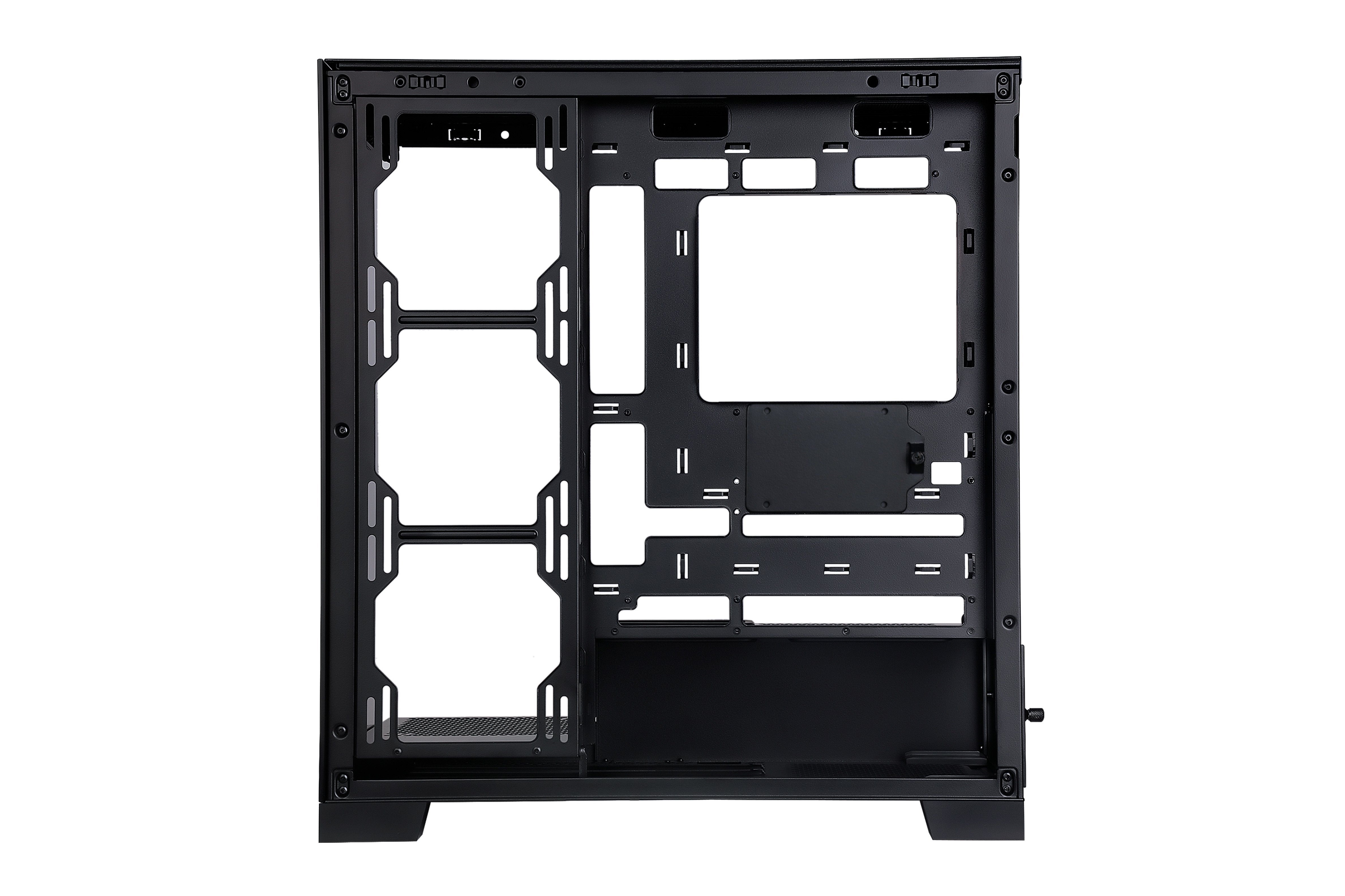 Abysm Danube Sava H500 Black Caja Torre Atx, Itx, Micro Atx - Lateral Y Frontal Cristal Templado - 3.5" Y 2.5" - Usb-A,