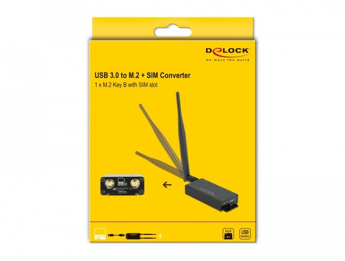 Usb 3.0 Konverter Für M.2 Key B Modul Mit Sim Slot Und Gehäuse