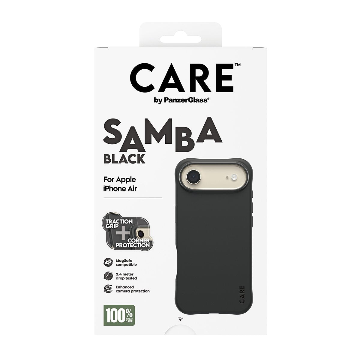 EAN 5715685027086 - PanzerGlass CARE™ by ® Samba Case Black w. MagSafe iPhone Air funda para teléfono móvil Negro imagen 3