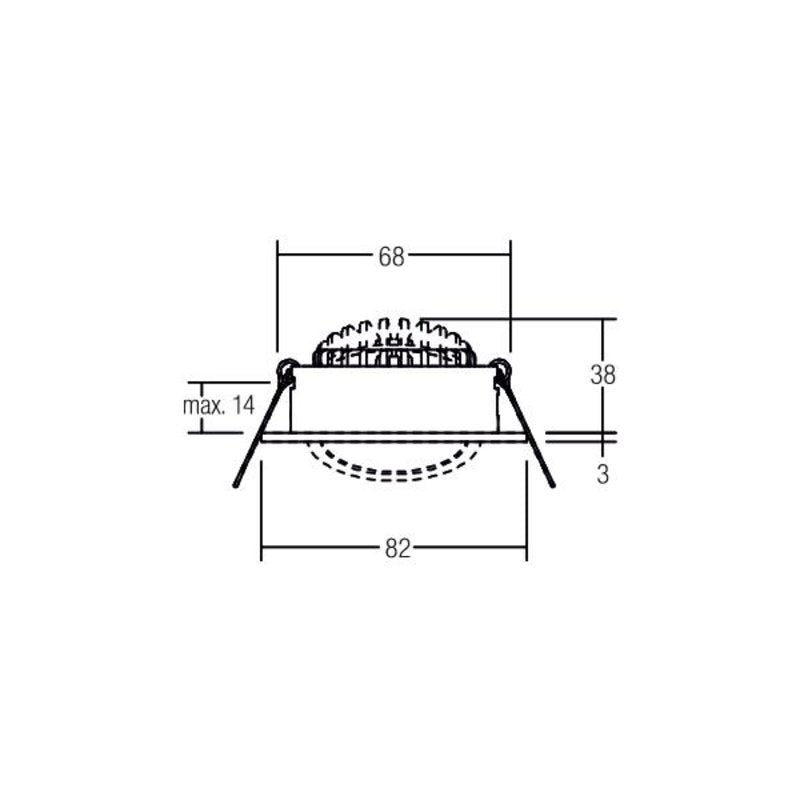 Brumberg 12461073 Eb-Strahler Lakil Rund Ws 930 6w 350ma Schwenk
