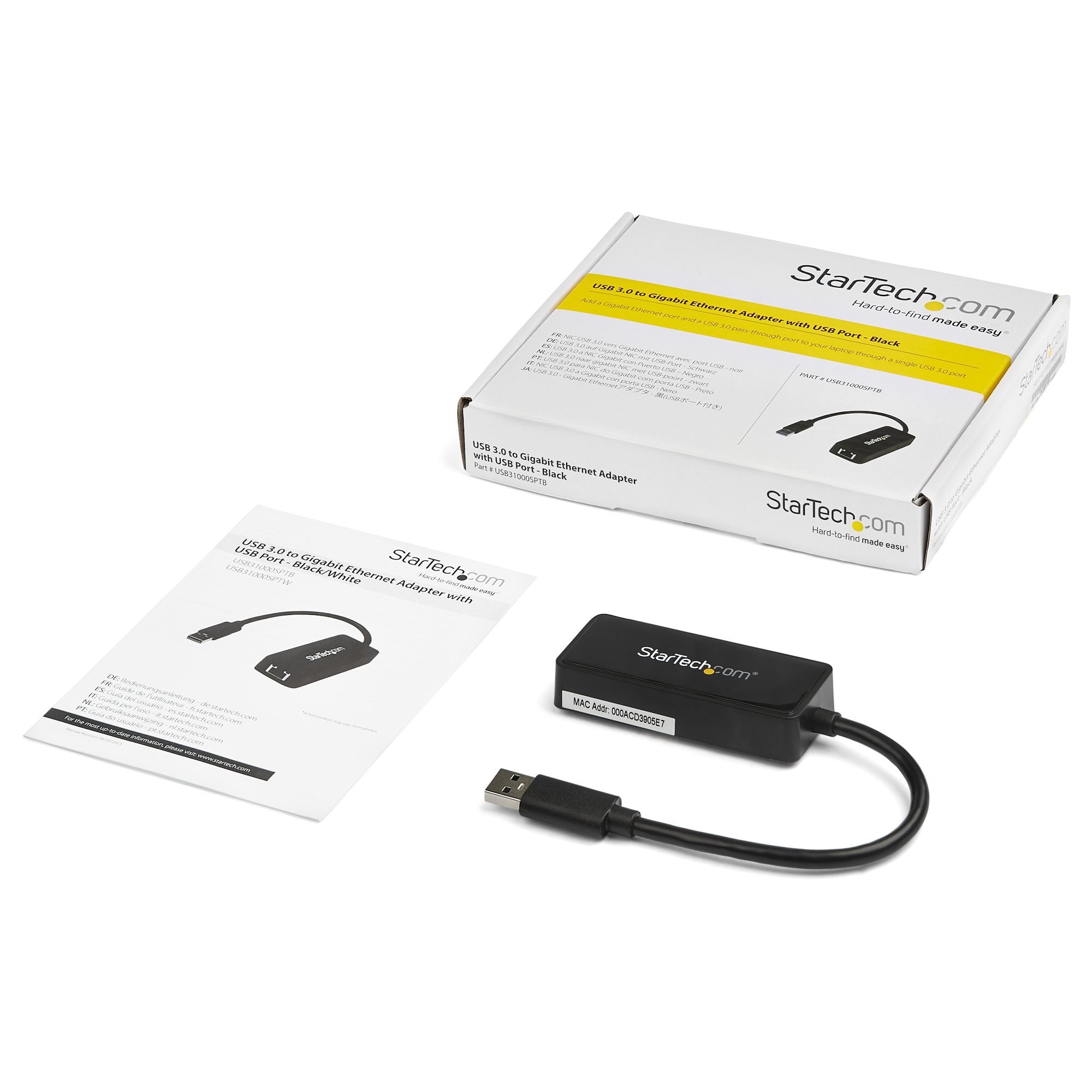 EAN 0065030851893 - StarTech.com USB31000SPTB adaptador y tarjeta de red 5000 Mbit/s imagen 7
