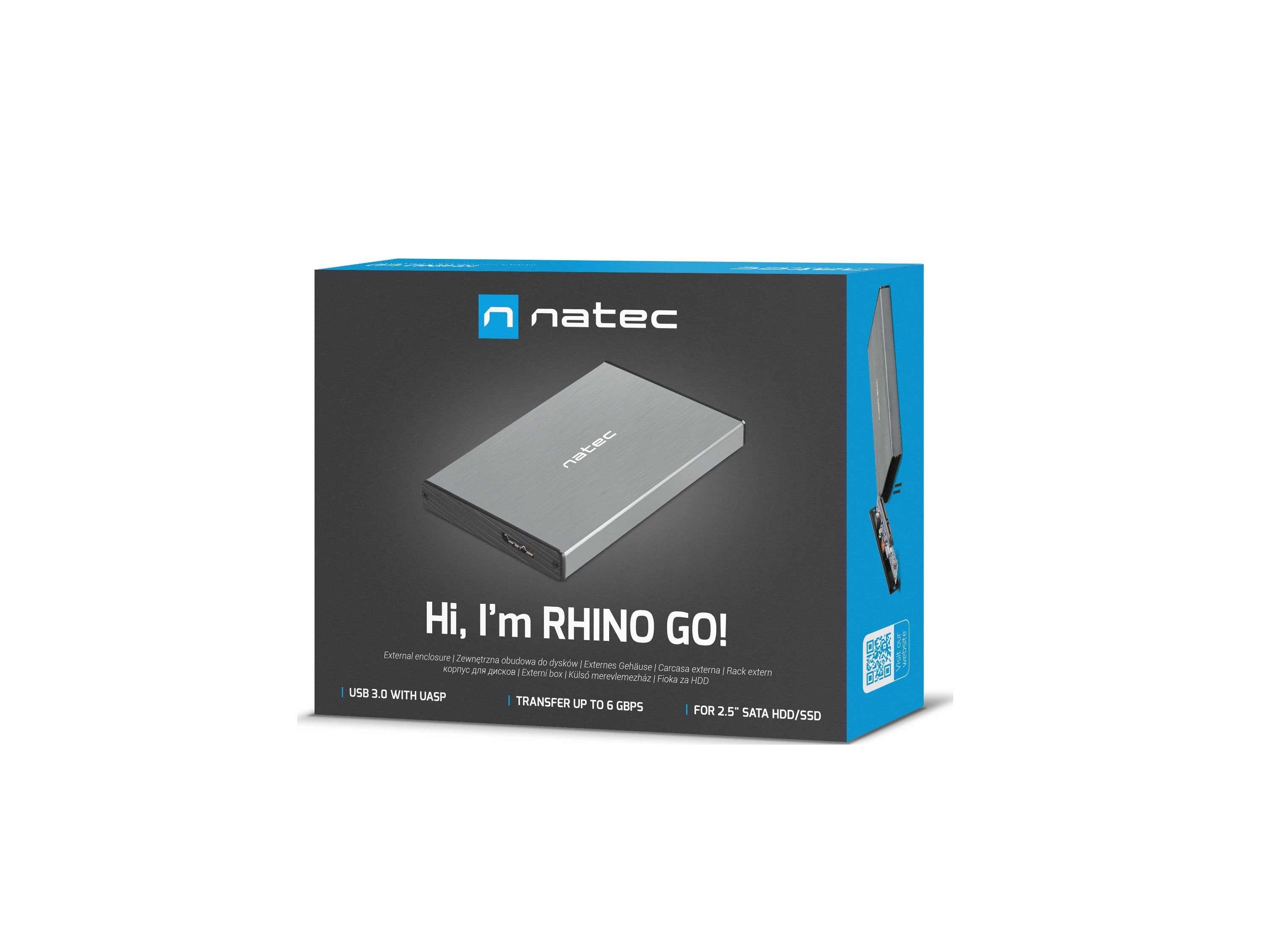 EAN 5901969412529 - NATEC Rhino GO Carcasa de disco duro/SSD Gris 2.5" imagen 7