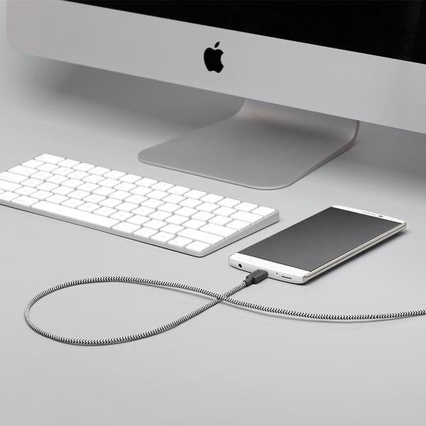 Native Union Belt-Ac-Zeb-Np Cable Usb 1,2 M Usb A Usb C Negro, Blanco