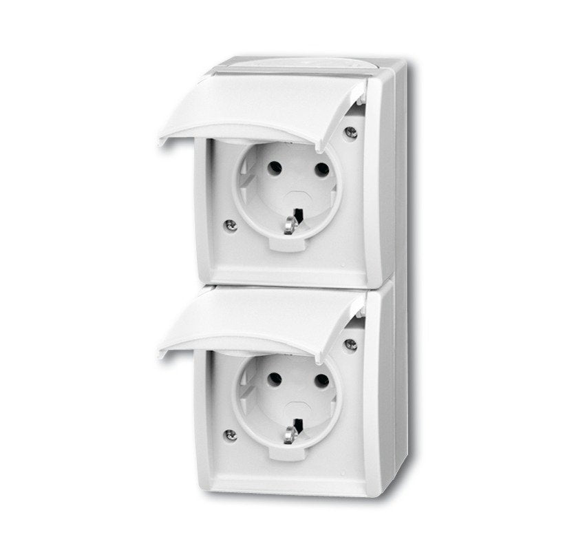 EAN 4011395079645 - Busch-Jaeger 4011395079645 toma de corriente 2 x Type F Blanco imagen 1