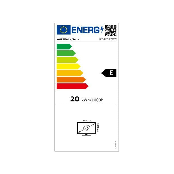Monitor Terra (27") 1920 X 1080 Pixeles Full Hd Led 3030229 Negro