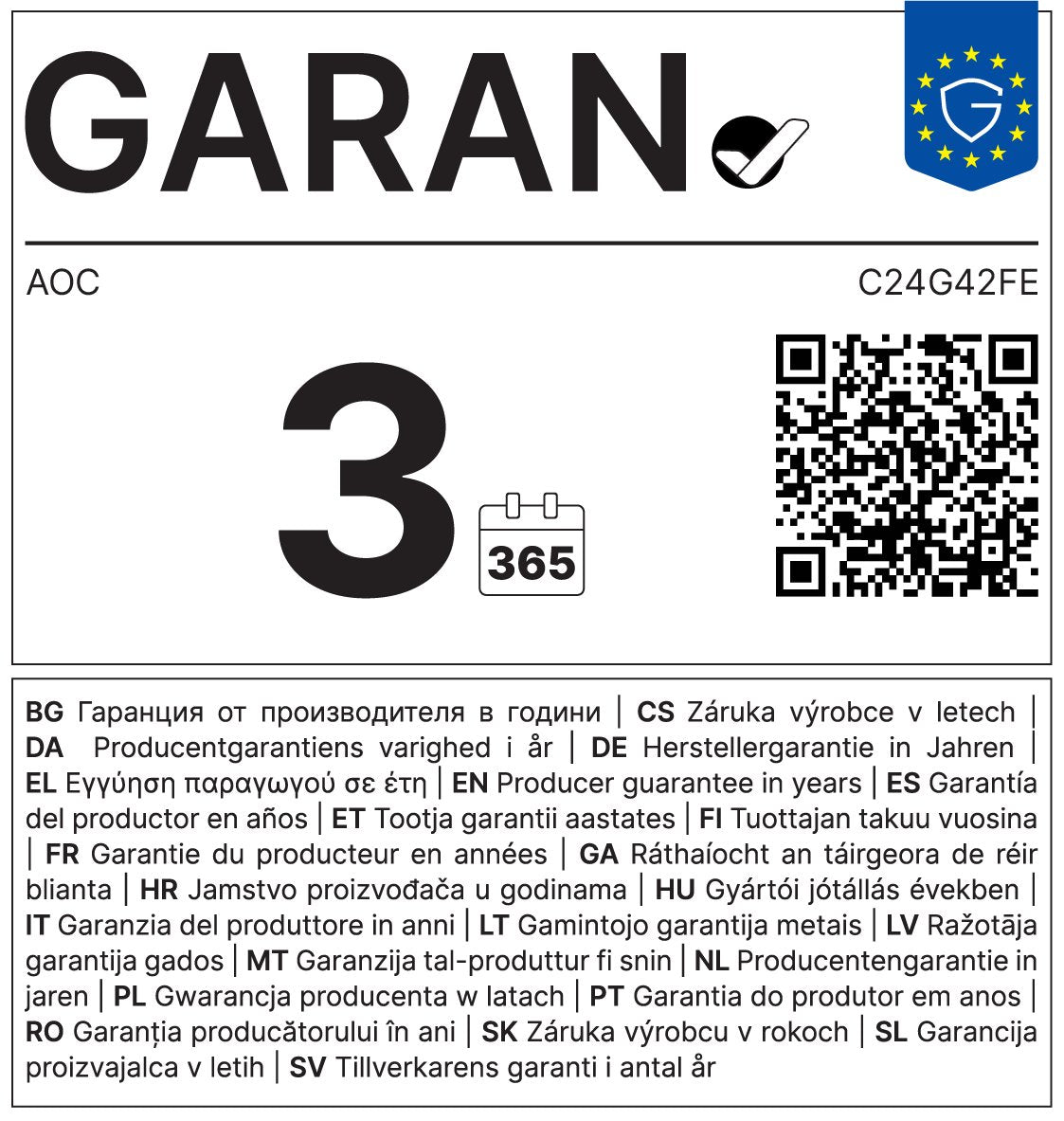 EAN 4038986143271 - AOC G4 23.6" VA FHD 180Hz pantalla para PC 59,9 cm (23.6") 1920 x 1080 Pixeles Full HD LCD Negro, Rojo imagen 18