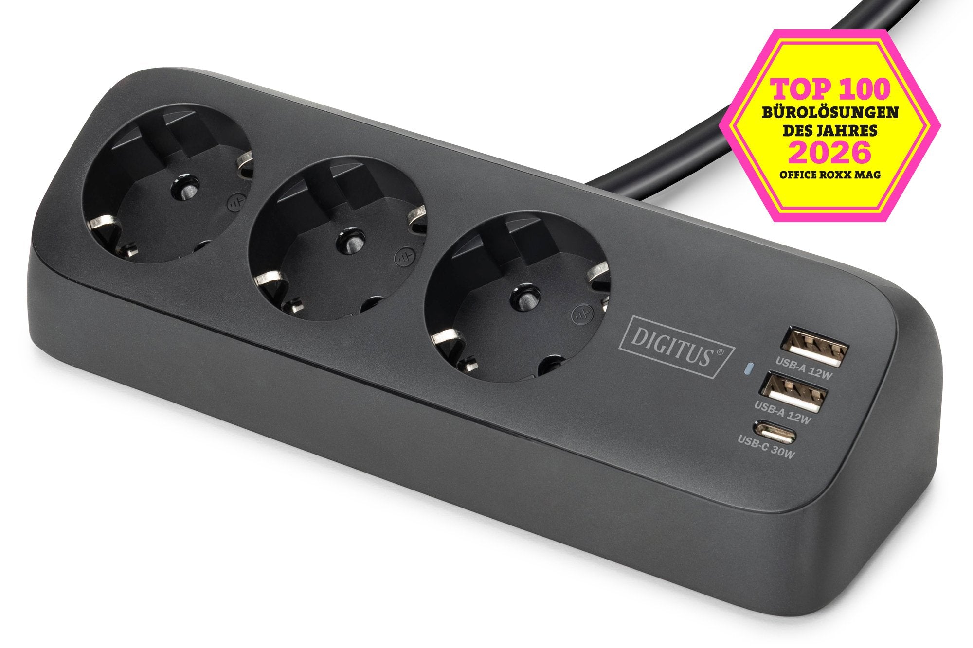 EAN 4016032502081 - Digitus DA-70625 base múltiple 1,5 m 3 salidas AC Interior Negro imagen 1