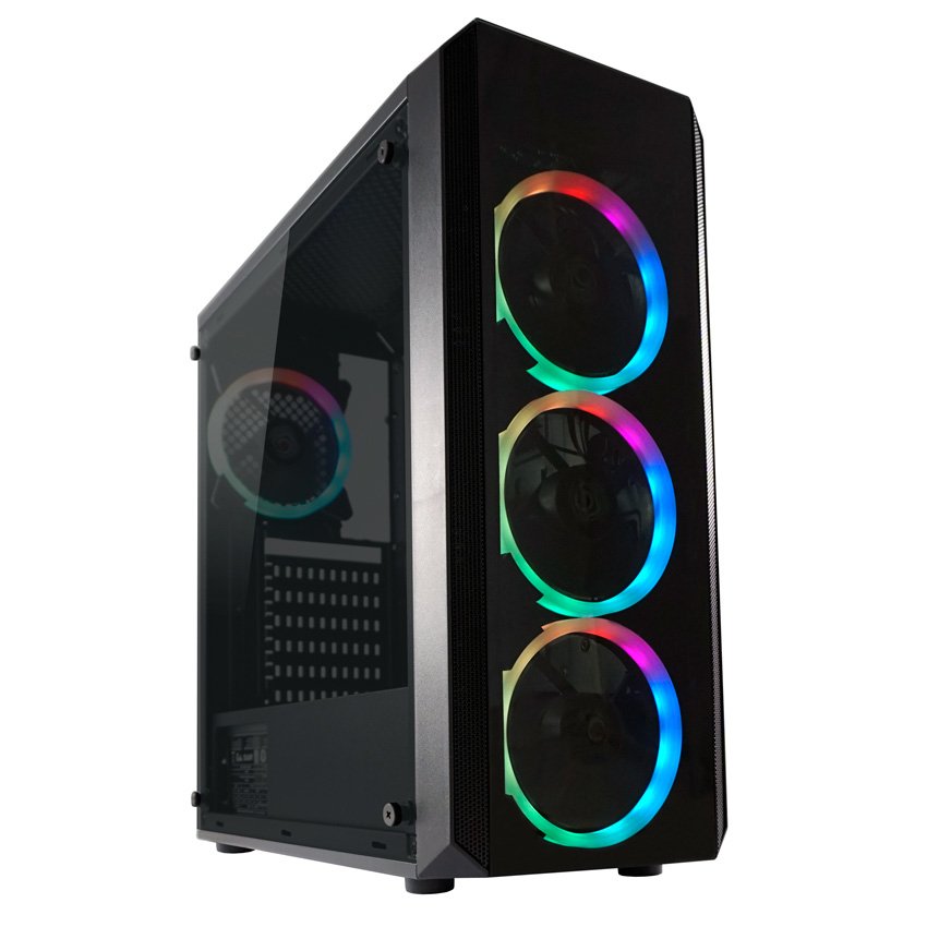 EAN 4260070127656 - LC-Power Gaming 703B - Quad-Luxx Midi Tower Negro imagen 1