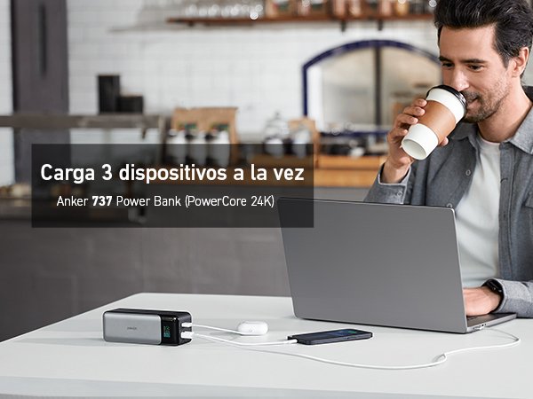 EAN 0194644098728 - Anker 737 24000 mAh Negro, Plata imagen 3