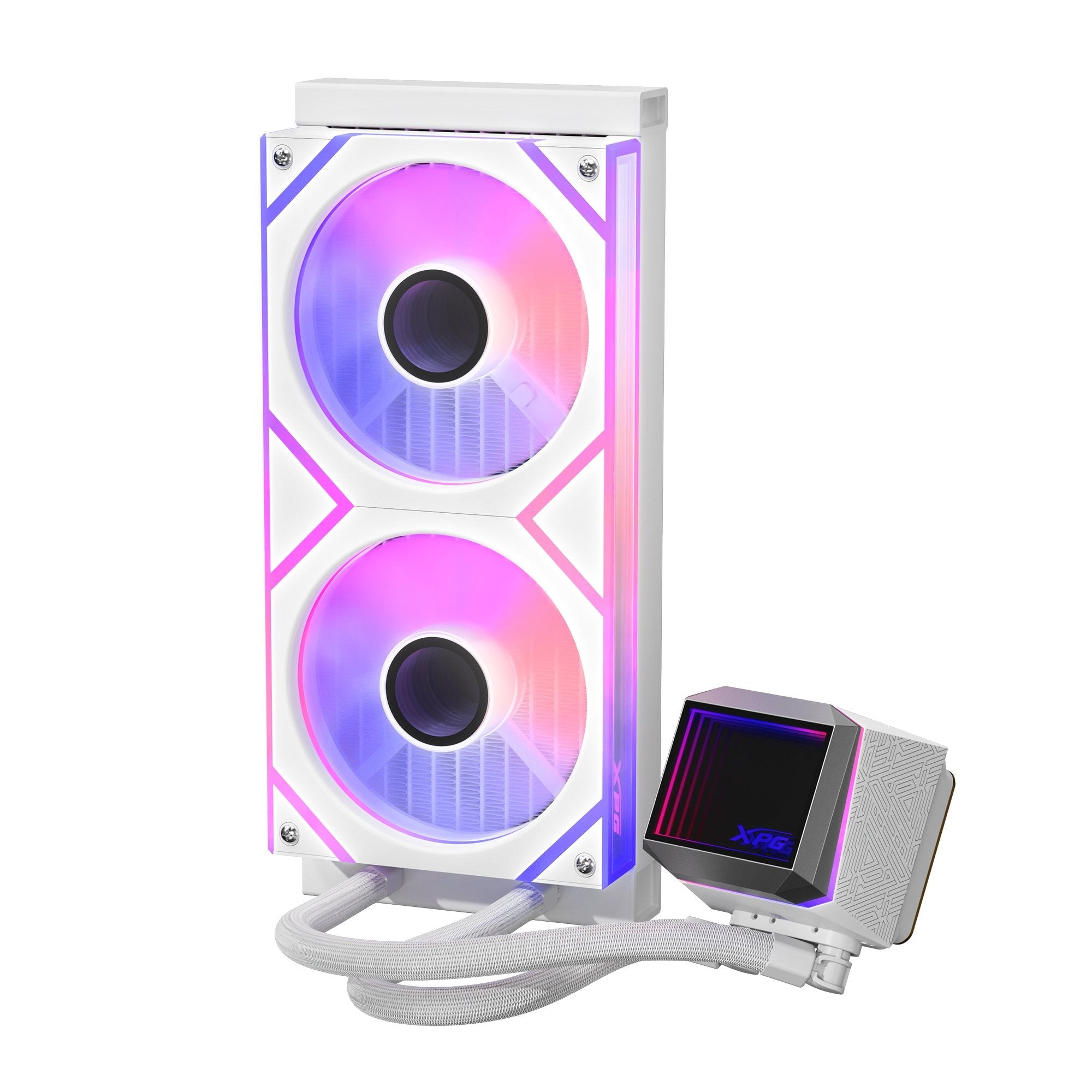 Wak Xpg Levante Ii 240 2*120mm Argb Fan Blanco Retail