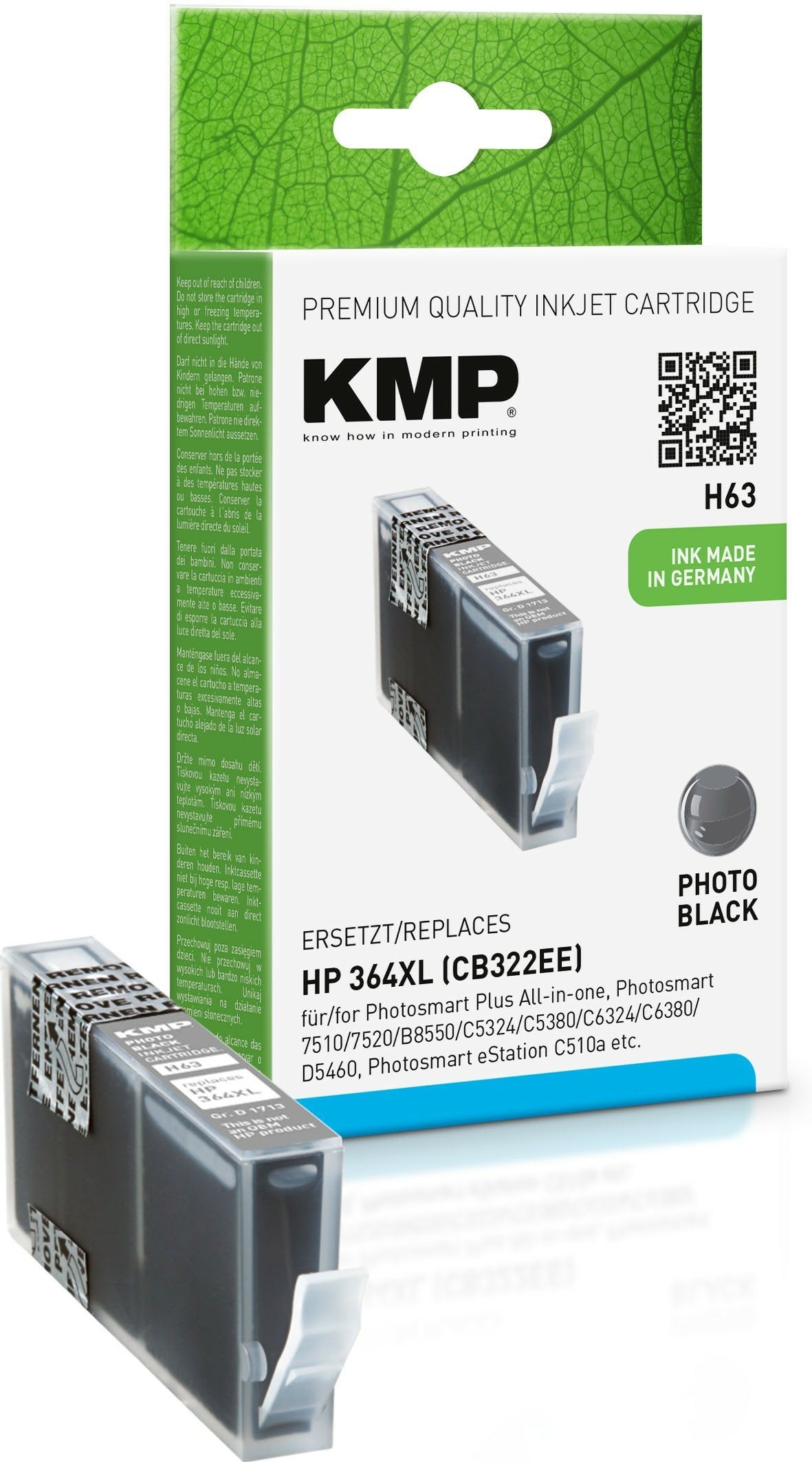 EAN 4011324713046 - KMP 1713.004 cartucho de tinta 1 pieza(s) Compatible Negro imagen 1