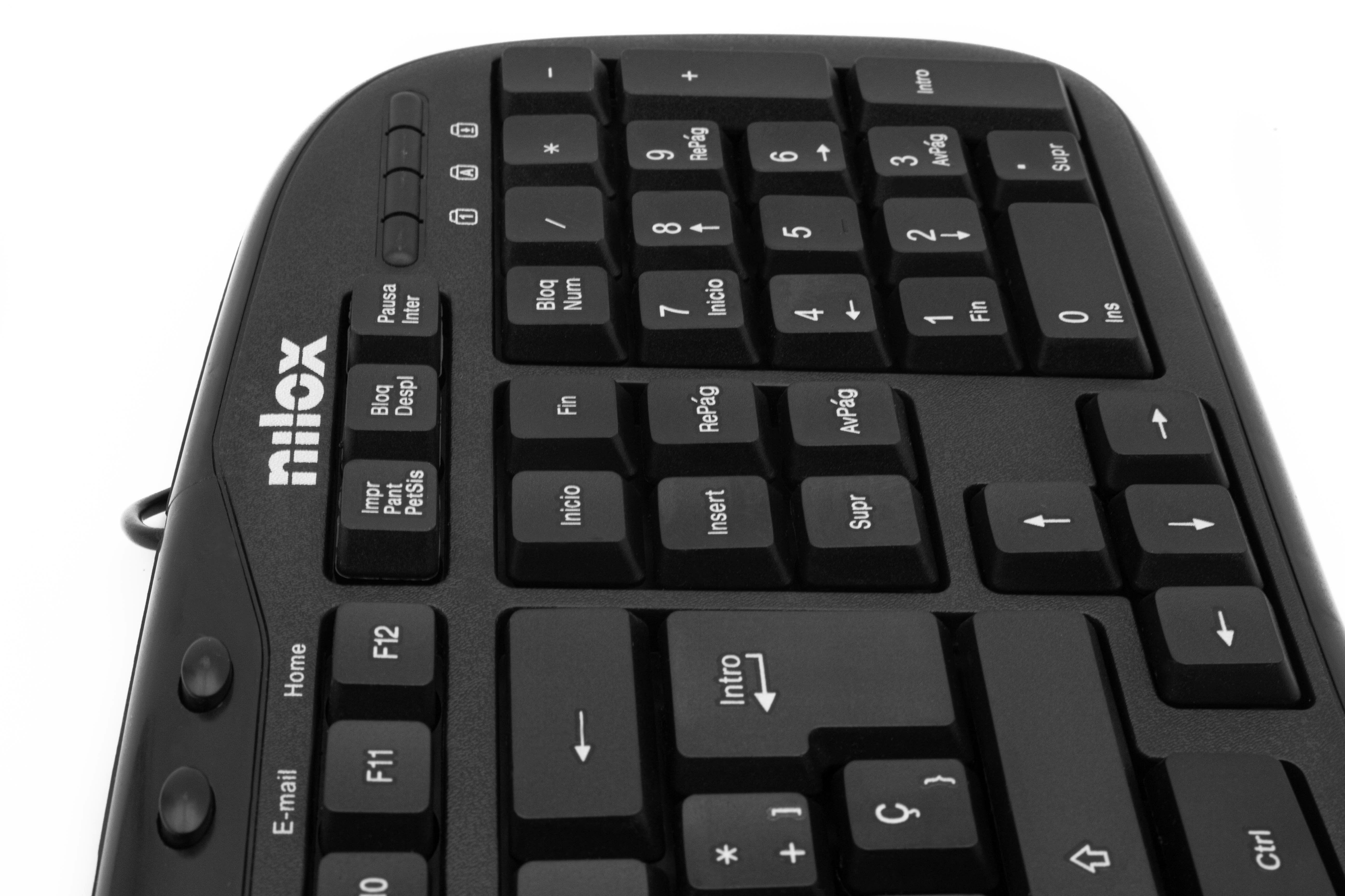EAN 8436556148484 - Nilox MULTIMEDIA USB ESPANOL teclado Universal QWERTY Español Negro imagen 6