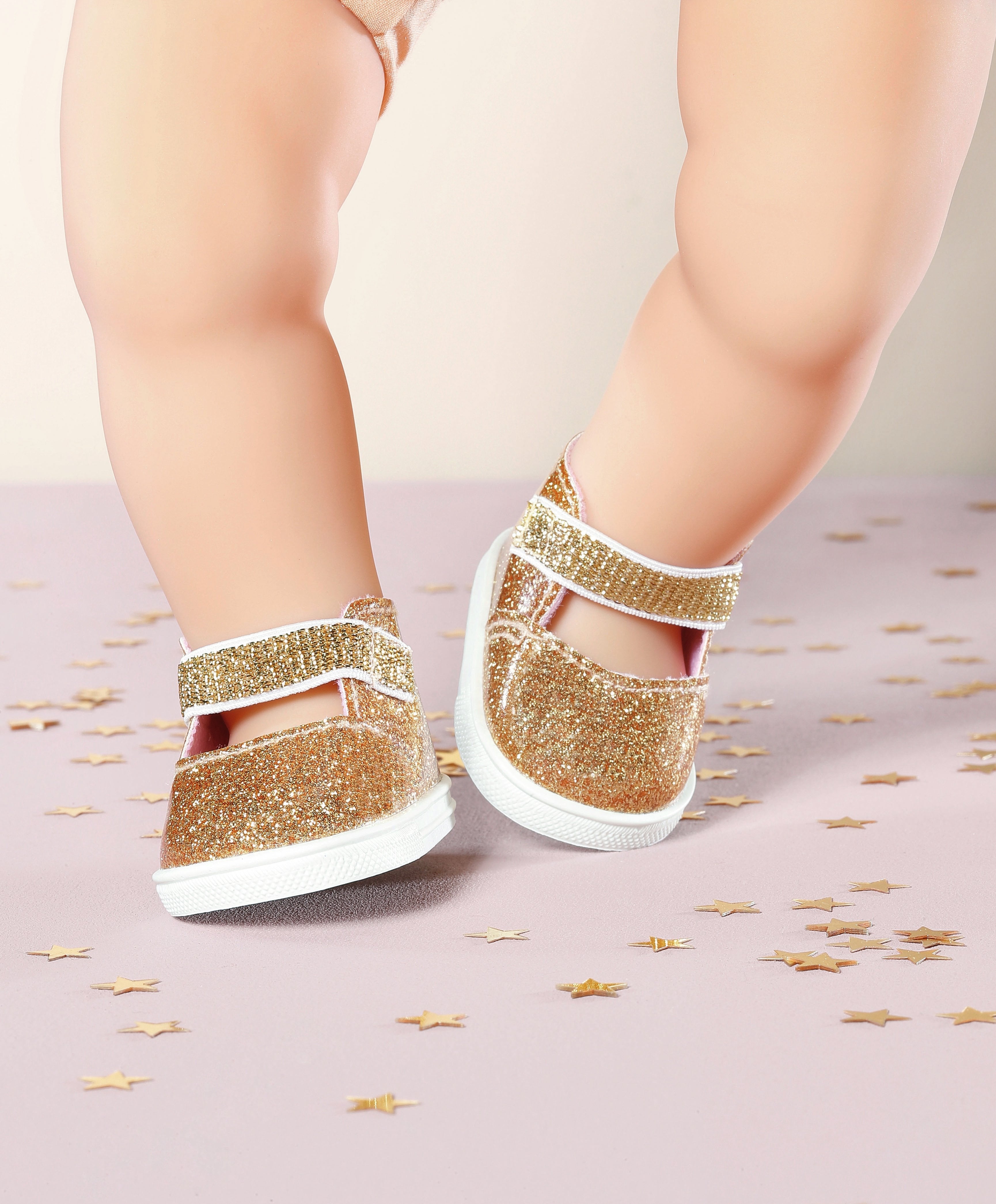 Zapf Creation Baby Annabell® Shoes Gold + Plantillas, Accesorios Para Muñecas 710272
